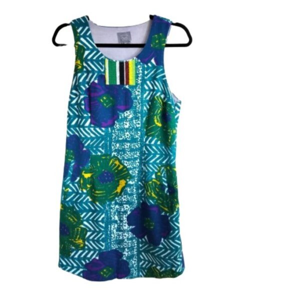 Anthropologie Vanessa Virginia Hibiscus Dress 4 - Picture 8 of 9